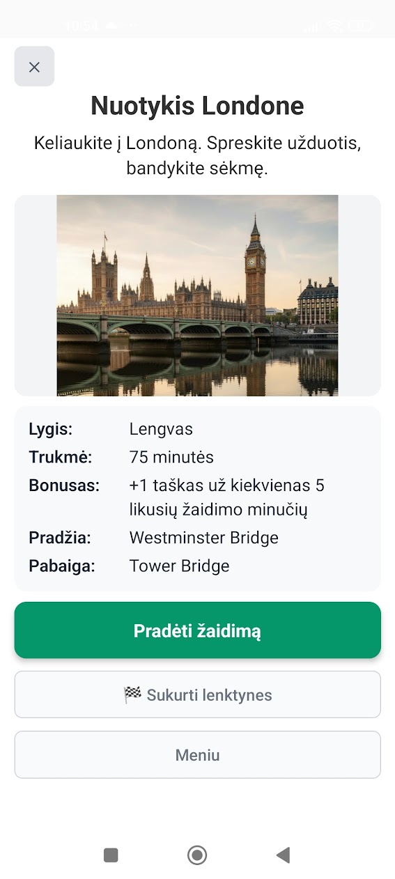 Virtuali Londono misija